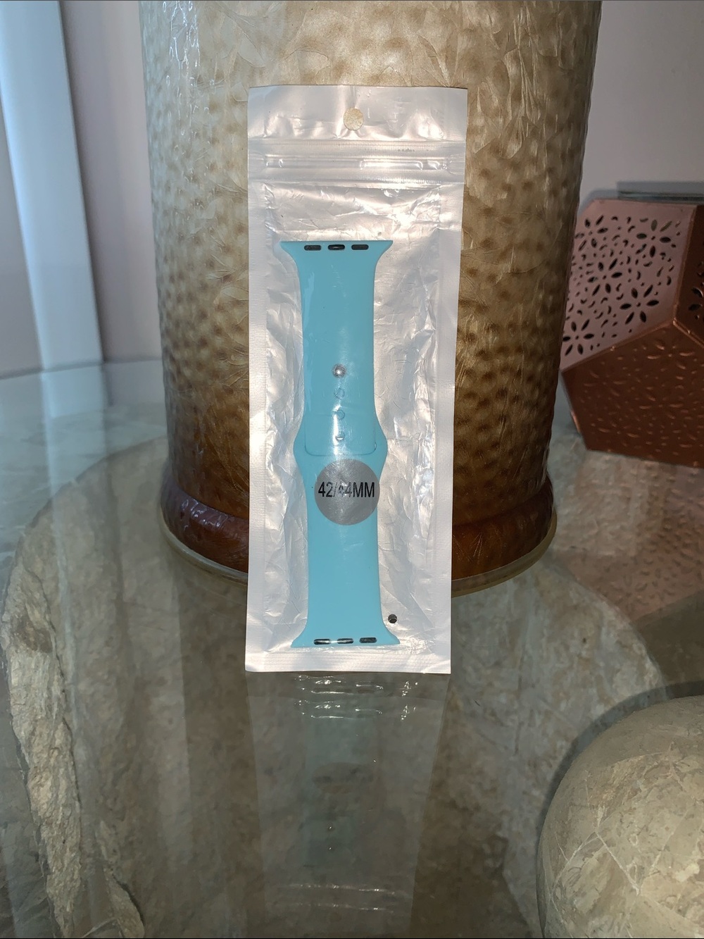 Apple 42/44mm Silicone Watch Band in Light Blue